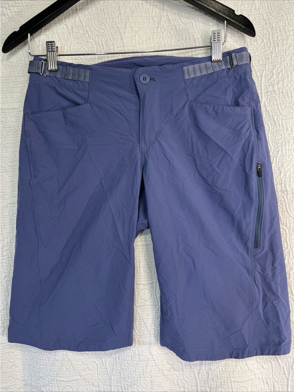 Patagonia Dirt Craft Bike Shorts Womens Size 6 Purple Blue Cycling Performance